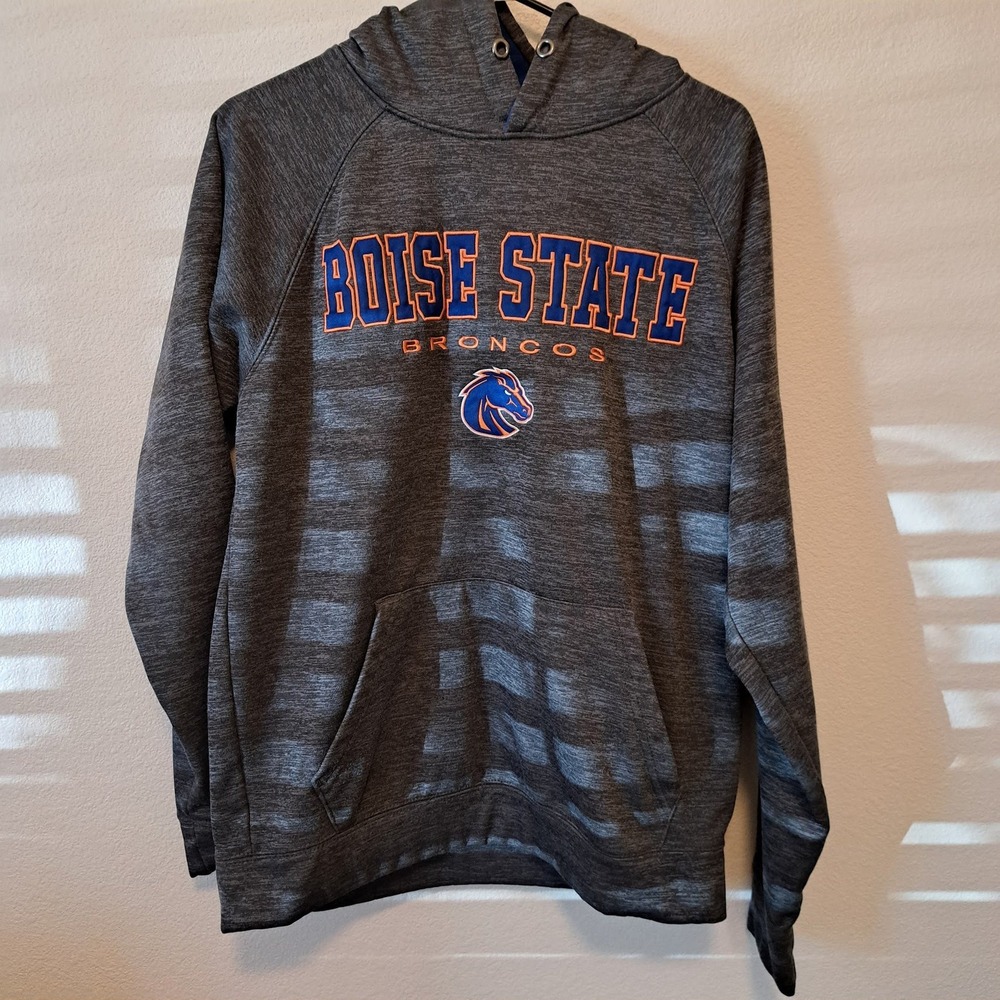 Colosseum Boise State Broncos Hoodie Gray Space Dye Pullover Womens Medium